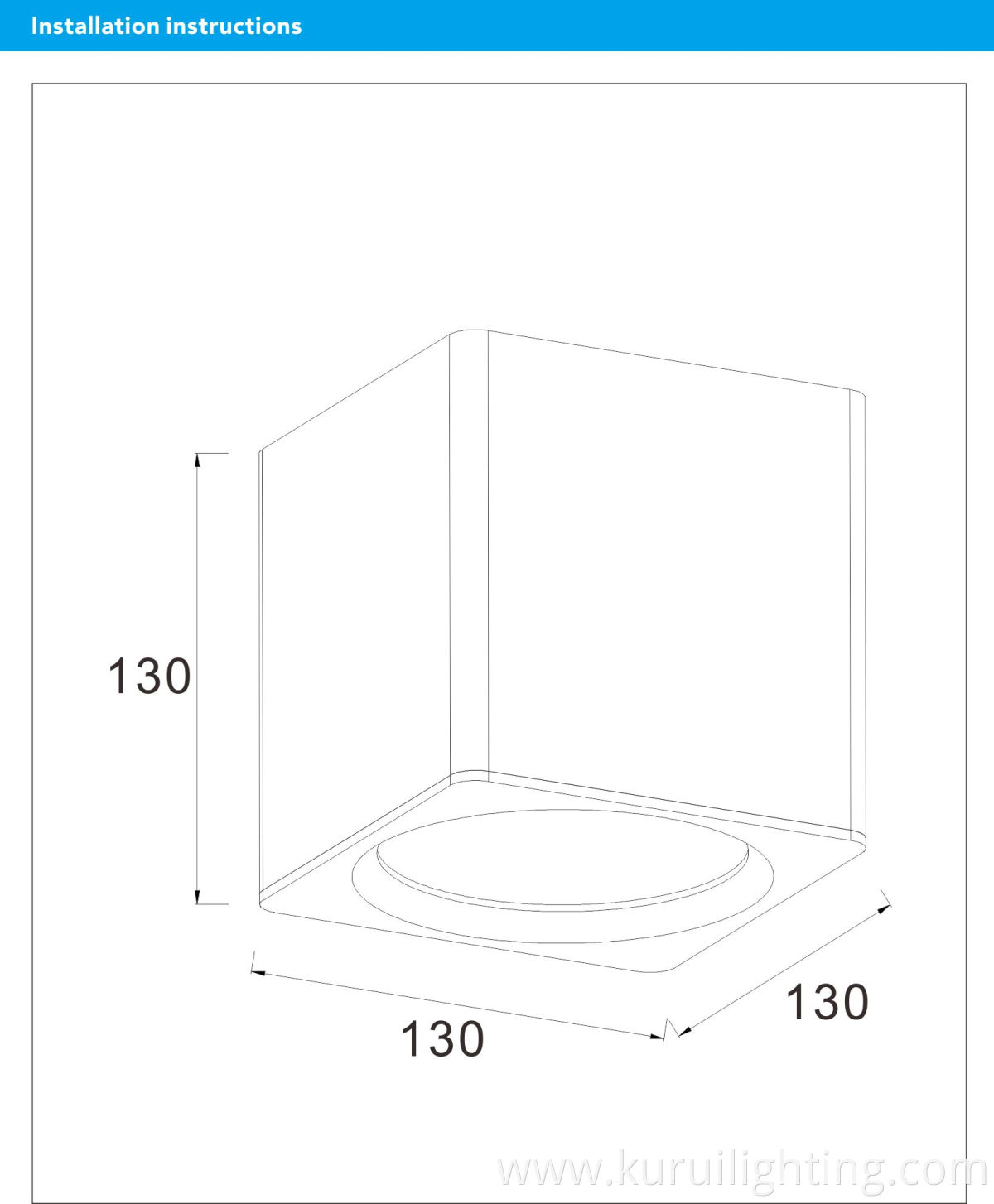 Cob Led Square Downlight